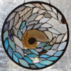 Underwater Gems in the Wave,  by Stained Glass Artist Yvonne DeViller