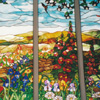 English Country Garden by Stained Glass Artist Yvonne DeViller